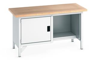 1500mm Wide Engineers Storage Benches with Cupboards & Drawers Bott Bench 1500Wx750Dx840mmH - 1 x Cupboard & MPX Top
